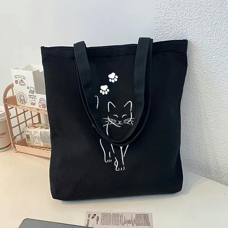 Shopper Tote Canvas - Najnowsza Torba na Ramię z Uroczym