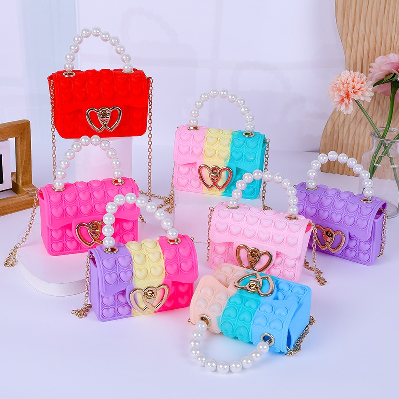 Women Bags Guess - Silikonowa torebka Love Bubble Jelly Bag,