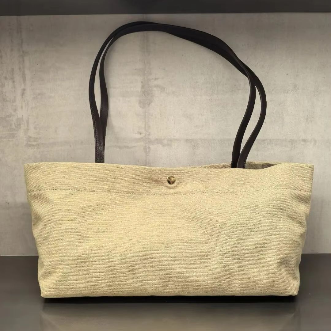 Shopper Tote Canvas - Stylowa Torba na Ramię z Paskiem,