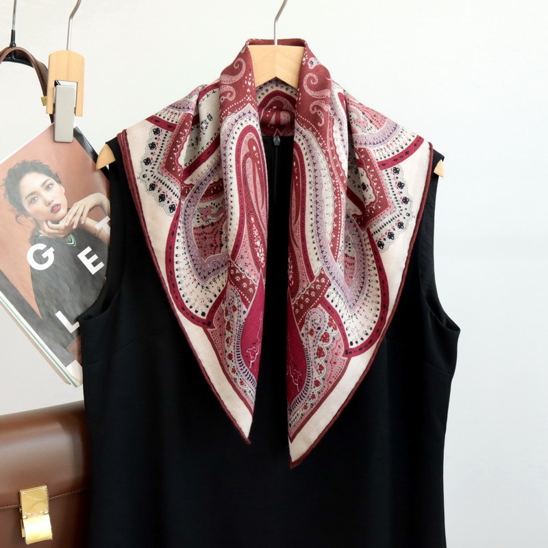 Women Bags Handmade - Mała apaszka paisley 65 cm, ręcznie