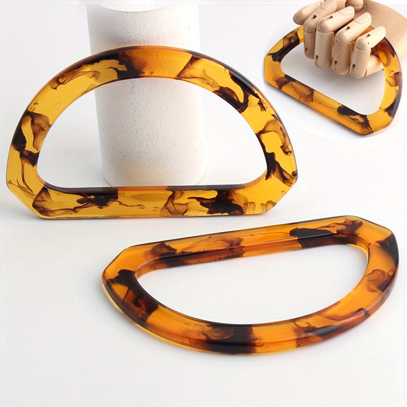Tortoiseshell Bag Acrylic - 2 SZTUK akrylowy uchwyt w kształcie