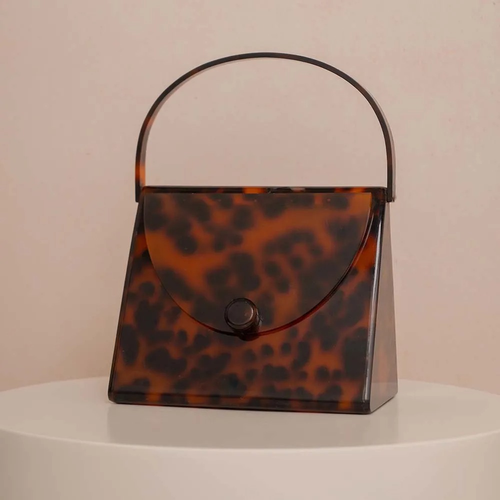 Nowa Kolekcja Błyszcząca Retro – Tortoiseshell Bag Acrylic recenzja i cena