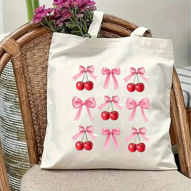 Torba płócienna z motywem wiśn – Shopper Tote Canvas recenzja i cena