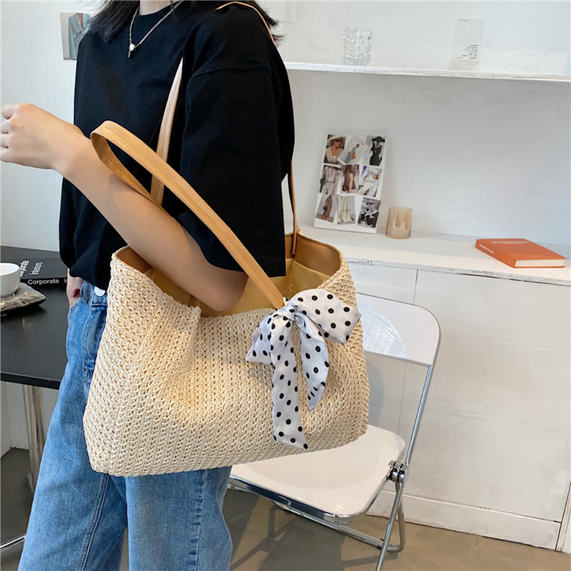 Szalik letni torba ze słomy z  – Women Bags Handmade recenzja i cena