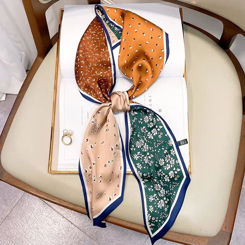 Wąski szalik z nadrukiem, w kr – Women Bags Brands recenzja i cena