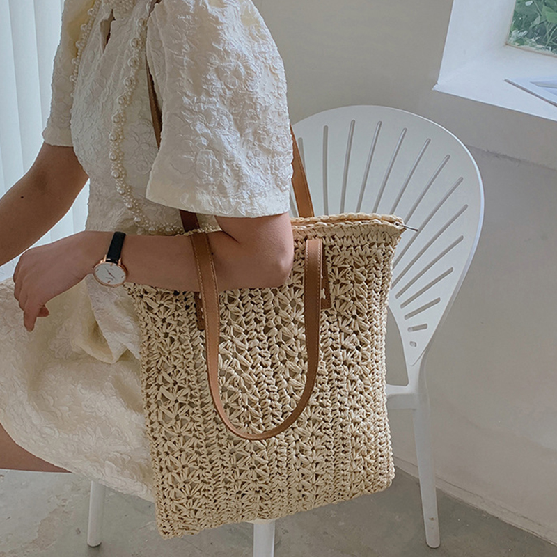 Kwadratowa torba plażowa ze sł – Women Bags Handmade recenzja i cena