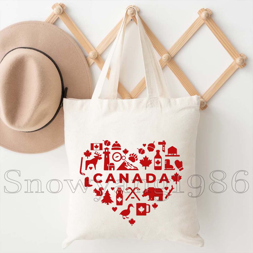 Torba płócienna z mapą Kanady, – Women Bags In Canada recenzja i cena