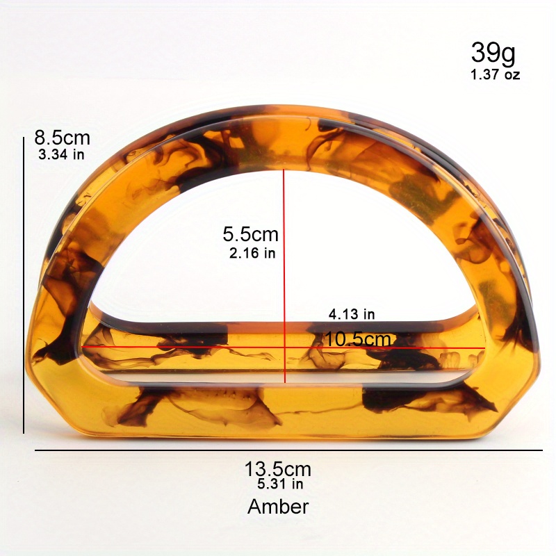 2 SZTUK akrylowy uchwyt w kszt – Tortoiseshell Bag Acrylic recenzja i cena